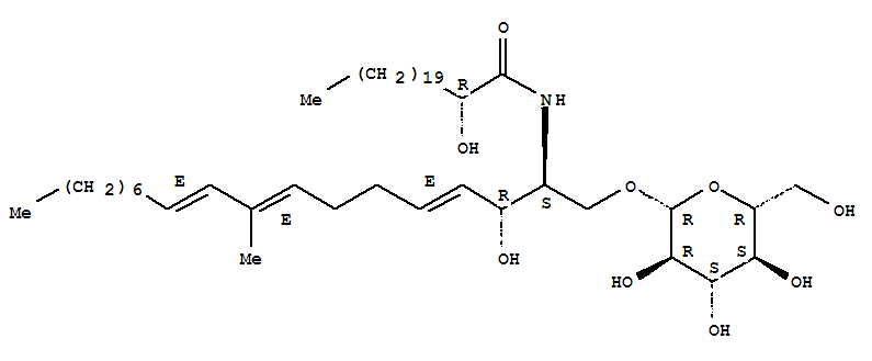 Docosanamide,N-[(1S,2R,3E,7E,9E)-1-[(b-D-glucopyranosyloxy)methyl]-2-hydroxy-8-methyl-3,7,9-heptadecatrien-1-yl]-2-hydroxy-,(2R)-