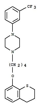 1-[4-(3,4-dihydro-2H-thiochromen-8-yloxy)butyl]-4-[3-(trifluoromethyl)phenyl]piperazine