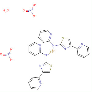 Iron(2+), bis[N-[4-(2-pyridinyl)-2-thiazolyl]-2-pyridinamine]-, dinitrate,monohydrate
