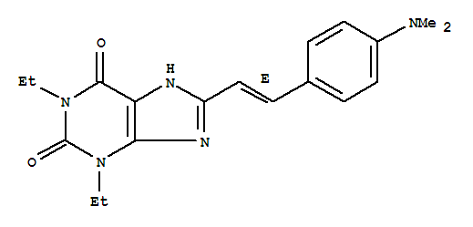 8-{(E)-2-[4-(dimethylamino)phenyl]ethenyl}-1,3-diethyl-3,7-dihydro-1H-purine-2,6-dione