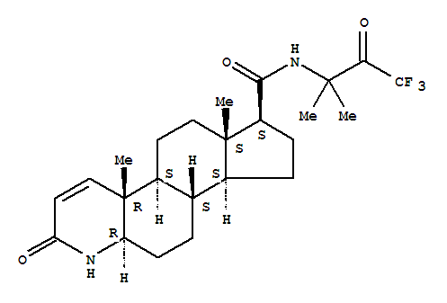 (4aR,4bS,6aS,7S,9aS,9bS,11aR)-4a,6a-dimethyl-2-oxo-N-(4,4,4-trifluoro-2-methyl-3-oxobutan-2-yl)-2,4a,4b,5,6,6a,7,8,9,9a,9b,10,11,11a-tetradecahydro-1H-indeno[5,4-f]quinoline-7-carboxamide