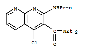 4-chloro-N,N-diethyl-2-(propylamino)-1,8-naphthyridine-3-carboxamide