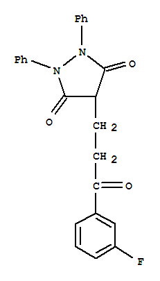 4-[3-(3-fluorophenyl)-3-oxopropyl]-1,2-diphenylpyrazolidine-3,5-dione