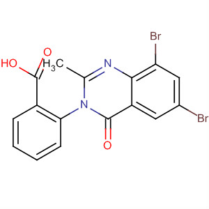 Benzoic acid, 2-(6,8-dibromo-2-methyl-4-oxo-3(4H)-quinazolinyl)-
