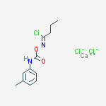 calcium chloride (1Z)-N-{[(3-methylphenyl)carbamoyl]oxy}butanimidoyl chloride (1:2:1)