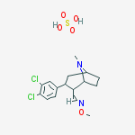 (E)-(1R,2R,3S,5S)-3-(3,4-Dichlorophenyl)-8-methyl-8-azabicyclo[3.2.1]octane-2-carbaldehyde O-methyloxime sulfate (1:1) salt