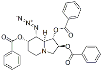 1,2,7-Indolizinetriol, 8-azidooctahydro-, tribenzoate (ester), 1S-(1.alpha.,2.beta.,7.alpha.,8.alpha.,8a.alpha.)-