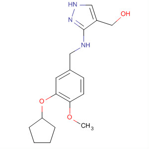 1H-Pyrazole-4-methanol,3-[[[3-(cyclopentyloxy)-4-methoxyphenyl]methyl]amino]-