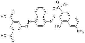 5-4-(7-Amino-1-hydroxy-3-sulfonaphthalen-2-ylazo)naphthalen-1-ylazoisophthalicacid