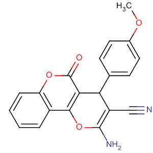 4H,5H-Pyrano[3,2-c][1]benzopyran-3-carbonitrile,2-amino-4-(4-methoxyphenyl)-5-oxo-