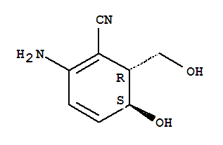 (5R,6S)-2-amino-5-hydroxy-6-(hydroxymethyl)cyclohexa-1,3-diene-1-carbonitrile