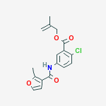 2-methylprop-2-en-1-yl 2-chloro-5-{[(2-methylfuran-3-yl)carbonyl]amino}benzoate