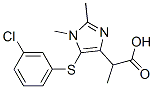 2-[5-(3-chlorophenyl)sulfanyl-1,2-dimethyl-imidazol-4-yl]propanoic aci d