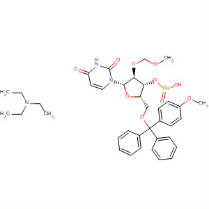 Uridine, 2'-O-(methoxymethyl)-5'-O-[(4-methoxyphenyl)diphenylmethyl]-,3'-(hydrogen phosphonate), compd. with N,N-diethylethanamine (1:1)