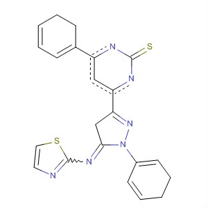 2(1H)-Pyrimidinethione,6-[4,5-dihydro-1-phenyl-5-(2-thiazolylimino)-1H-pyrazol-3-yl]-5,6-dihydro-4-phenyl-