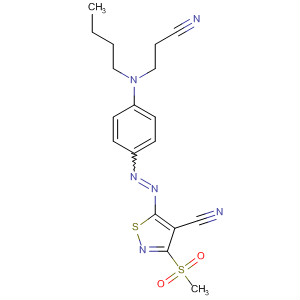 4-Isothiazolecarbonitrile,5-[[4-[butyl(2-cyanoethyl)amino]phenyl]azo]-3-(methylsulfonyl)-