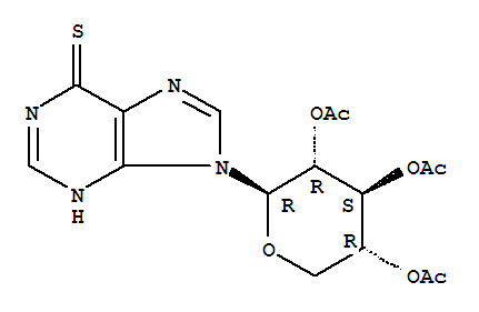 9-(2,3,4-tri-O-acetylpentopyranosyl)-3,9-dihydro-6H-purine-6-thione