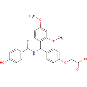 Acetic acid,[4-[(2,4-dimethoxyphenyl)[(4-hydroxybenzoyl)amino]methyl]phenoxy]-
