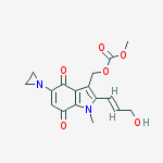 Carbonic acid, (5-(1-aziridinyl)-4,7-dihydro-2-(3-hydroxy-1-propenyl)-1-methyl-4,7-dioxo-1H-indol-3-yl)methyl methyl ester, (E)-
