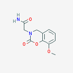 2-(8-methoxy-2-oxo-4h-1,3-benzoxazin-3-yl)acetamide