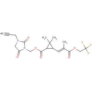 Cyclopropanecarboxylic acid,2,2-dimethyl-3-[2-methyl-3-oxo-3-(2,2,2-trifluoroethoxy)-1-propenyl]-,[2,5-dioxo-3-(2-propynyl)-1-imidazolidinyl]methyl ester, (E)-