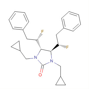 2-Imidazolidinone,1,3-bis(cyclopropylmethyl)-4,5-bis[(1S)-1-fluoro-2-phenylethyl]-,(4S,5S)-