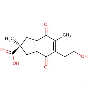 1H-Indene-2-carboxylic acid,2,3,4,7-tetrahydro-5-(2-hydroxyethyl)-2,6-dimethyl-4,7-dioxo-, (2S)-