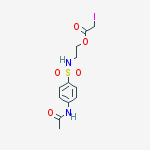 2-({[4-(acetylamino)phenyl]sulfonyl}amino)ethyl iodoacetate