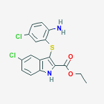 ethyl 3-[(2-amino-5-chlorophenyl)sulfanyl]-5-chloro-1H-indole-2-carboxylate