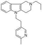 1H-Pyrido(4,3-b)indole, 2,3,4,5-tetrahydro-5-(2-(6-methyl-3-pyridyl)et hyl)-2-propyl-