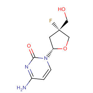 2(1H)-Pyrimidinone,4-amino-1-[(2S,4R)-4-fluorotetrahydro-4-(hydroxymethyl)-2-furanyl]-