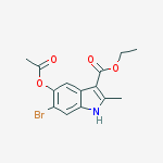 ethyl 5-acetoxy-6-bromo-2-methyl-1H-indole-3-carboxylate