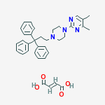 4,5-dimethyl-2-[4-(3,3,3-triphenylpropyl)piperazin-1-yl]pyrimidine (2E)-but-2-enedioate