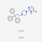 2-[4-(3,3,3-triphenylpropyl)piperazin-1-yl]pyrimidin-4(3H)-one dihydrochloride