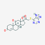 17-hydroxy-21-(5H-purin-6-ylsulfanyl)pregn-4-ene-3,11,20-trione