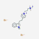 4-[2-(1H-indol-3-yl)ethyl]-1-[3-(trimethylammonio)propyl]pyridinium dibromide