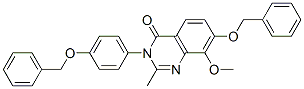 4(3H)-Quinazolinone,  8-methoxy-2-methyl-7-(phenylmethoxy)-3-[4-(phenylmethoxy)phenyl]-