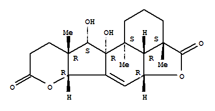 1H-Benzo[4,5]furo[3',2':5,6]indeno[1,2-b]pyran-4,8-dione,2,3,3a,5a,6b,9,10,10a,11,11a,11b,11c-dodecahydro-11,11a-dihydroxy-3a,10a,11b-trimethyl-,(3aS,5aR,6bR,10aR,11S,11aR,11bS,11cR)-