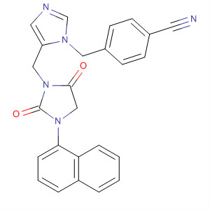 Benzonitrile,4-[[5-[[3-(1-naphthalenyl)-2,5-dioxo-1-imidazolidinyl]methyl]-1H-imidazol-1-yl]methyl]-