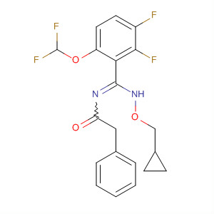 Benzeneacetamide,N-[[(cyclopropylmethoxy)amino][6-(difluoromethoxy)-2,3-difluorophenyl]methylene]-