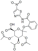 2-[[(5-Nitro-2-thiazolyl)amino]carbonyl]phenyl -D-Glucopyranosiduronic Acid Methyl Ester 2,3,4-Triacetate
