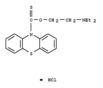 O-[2-(diethylamino)ethyl] 10H-phenothiazine-10-carbothioate hydrochloride (1:1)