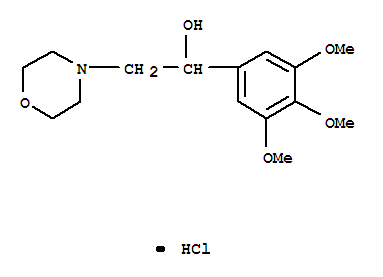 2-(morpholin-4-yl)-1-(3,4,5-trimethoxyphenyl)ethanol hydrochloride (1:1)