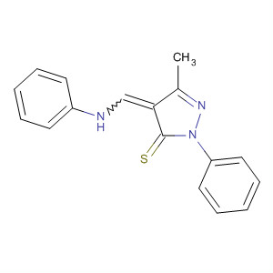 3H-Pyrazole-3-thione,2,4-dihydro-5-methyl-2-phenyl-4-[(phenylamino)methylene]-
