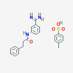 N-(3-CARBAMIMIDOYLPHENYL)-3-PHENYL-PROPANAMIDE; 4-METHYLBENZENESULFONIC ACID