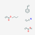 2-Propenoic acid, polymer with butyl 2-propenoate, ethenylbenzene and 2-propenenitrile