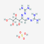 2-[(e)-[(1e)-1-(diaminomethylidenehydrazinylidene)-3,4,5,6-tetrahydroxyhexan-2-ylidene]amino]guanidine;sulfuric Acid