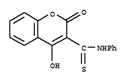 2H-1-Benzopyran-3-carbothioamide,4-hydroxy-2-oxo-N-phenyl-
