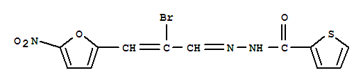 N'-[(1E,2Z)-2-bromo-3-(5-nitrofuran-2-yl)prop-2-en-1-ylidene]thiophene-2-carbohydrazide