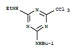 N-ethyl-N'-(2-methylpropyl)-6-(trichloromethyl)-1,3,5-triazine-2,4-diamine